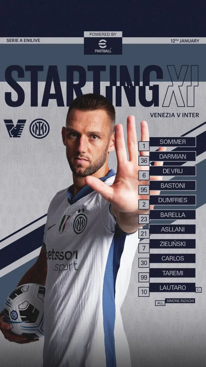 2-2 ترکیب اینتر مقابل ونتزیا/ طارمی در ترکیب اصلی افعی ها