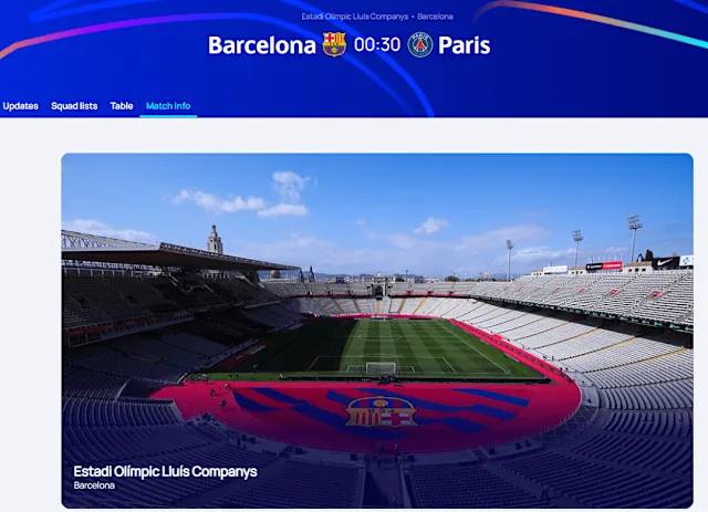 بارسلونا - پاری سن ژرمن - لیگ قهرمانان اروپا