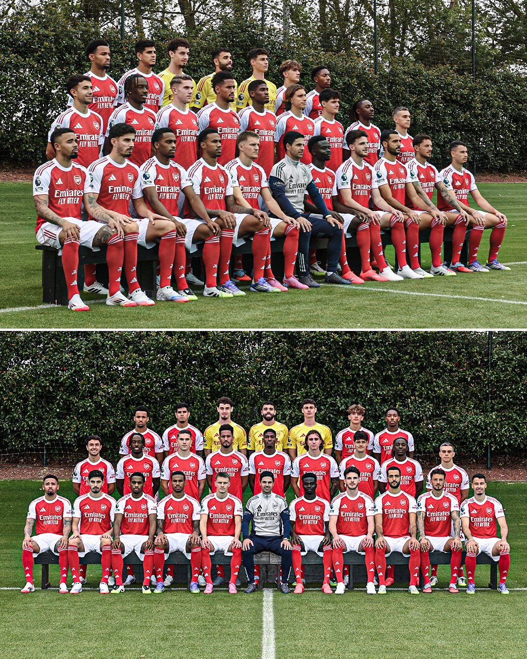 عکس تیمی آرسنال در فصل 26-2025